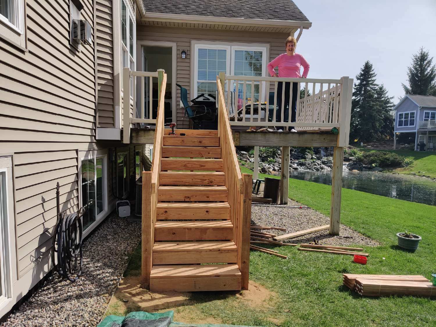 Install Staircase on Deck